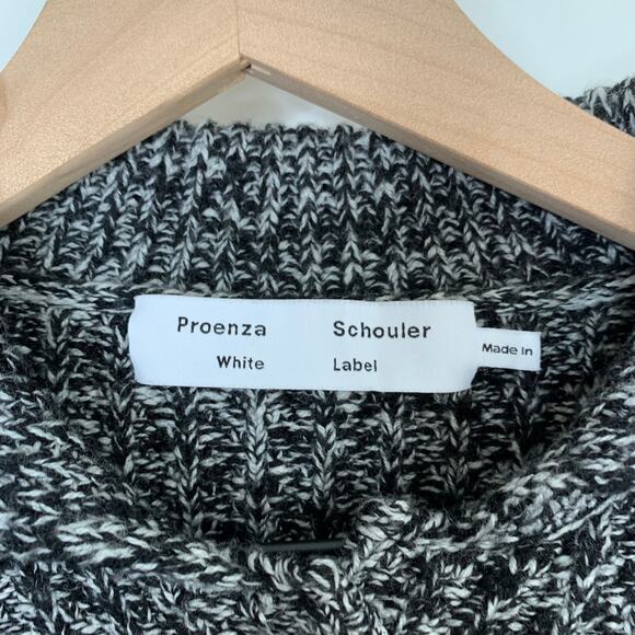 Proenza Schouler White Label Merino Wool Cardigan Button Down Womens XS Grey - Picture 11 of 15